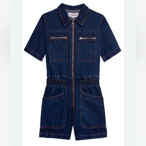 L.F. Markey Danny Playsuit in Indigo — Size 8
